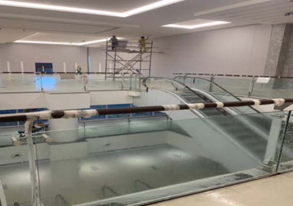 Glass railing project for Circle Mall at JVC Dubai,in2020