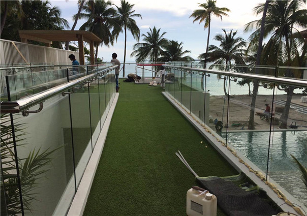 Amilla Fushi hotel (a super luxurious resort hotel) in Baa Atoll, Maldives,in 2015 