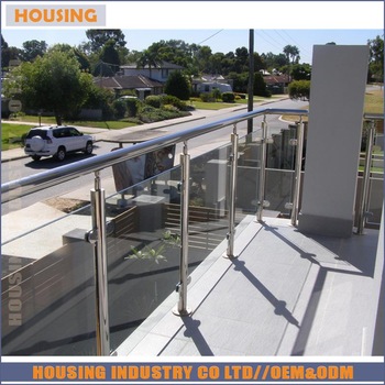 External high quality glass balustrade with American standard(023)
